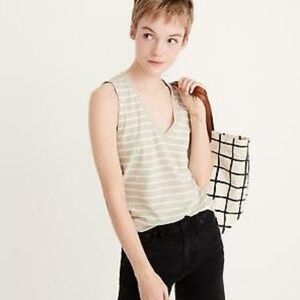 Madwell Whisper Cotton V Neck Pocket Tank